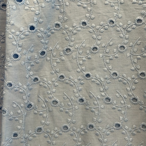 Lauren Ralph Lauren Blue eyelet midi-dress w/ belt, size 14 excellent condition - Picture 5 of 11